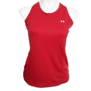 Under Armour Red Sleeveless Racerback Tank EUC sz M